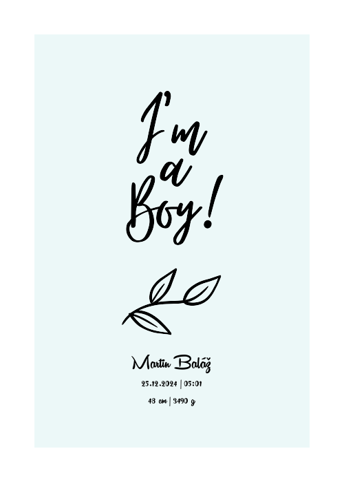 Som chlapček! s vetvičkou