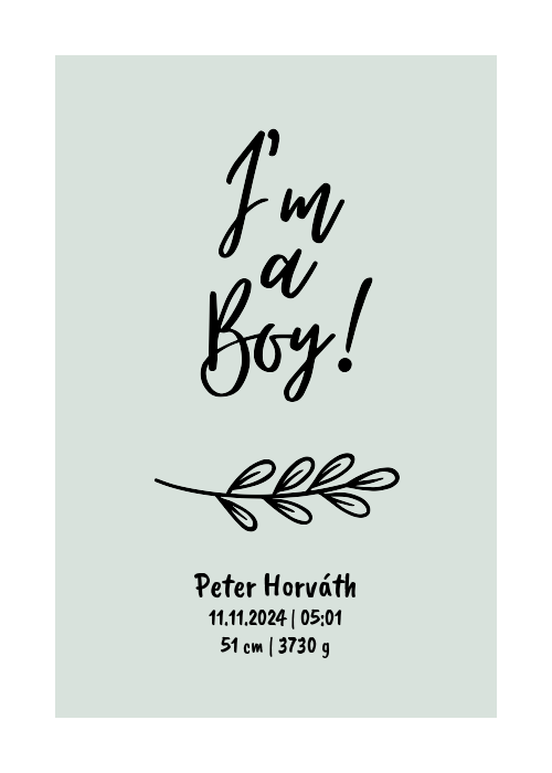 Som chlapček s vetvičkou